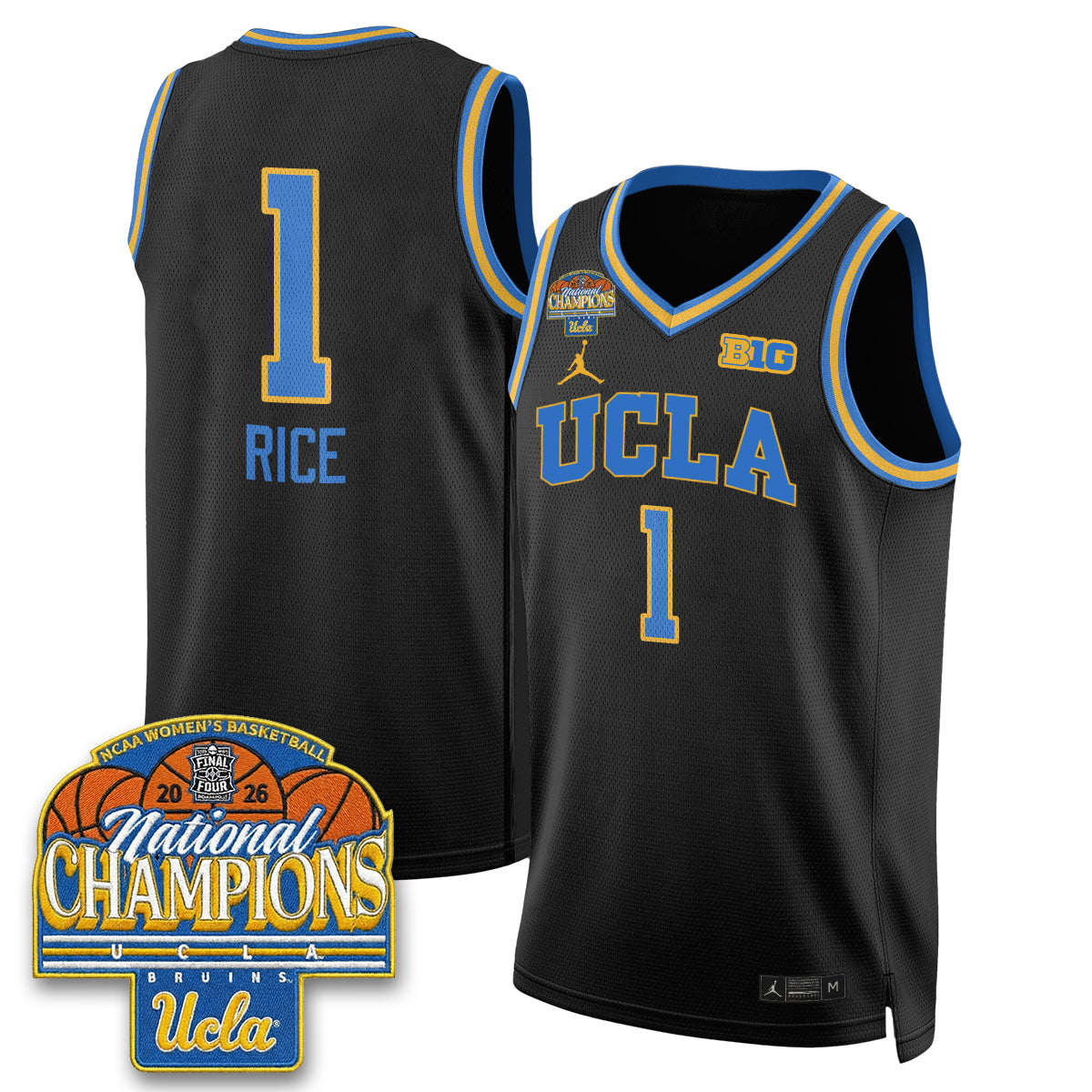UCLA Women's Basketball National Champion 2026 Limited Jersey -  Stitched-NQD