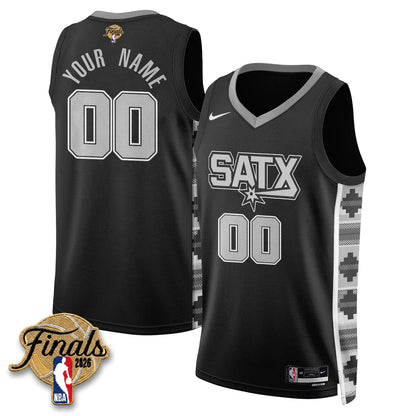 SAS 2026 NBA Western Conference Champions Vapor Custom Jersey V2- Stitched-NQD