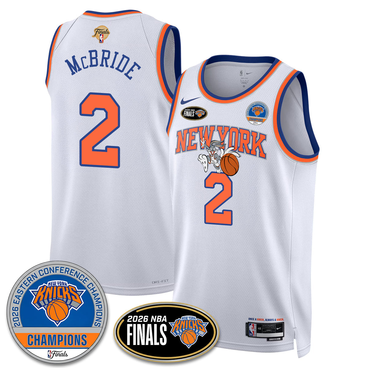 NYK 2026 NBA Eastern Conference Champions x Bunny Vapor Jersey - Stitched-NQD