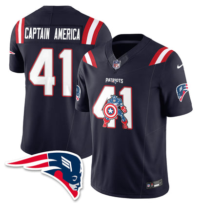 New England Patriots x Vibranium Shield Edition Vapor Jersey - Stitched