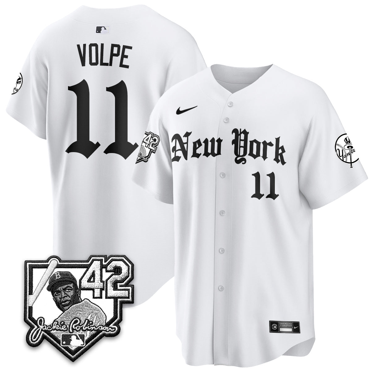 NYY 2026 Jackie Robinson Day Gothic Vapor Limited Jersey - Stitched-NQD