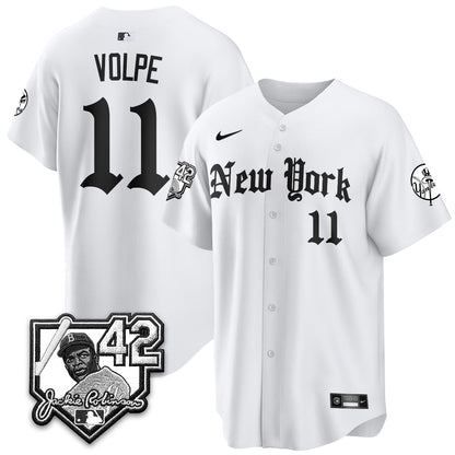 NYY 2026 Jackie Robinson Day Gothic Vapor Limited Jersey - Stitched-NQD