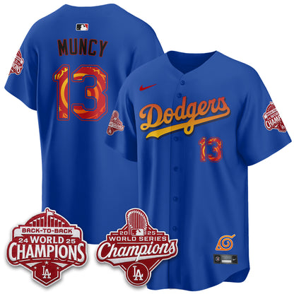 Los Angeles Dodgers x The Knucklehead Ninja Vapor Jersey - Stitched
