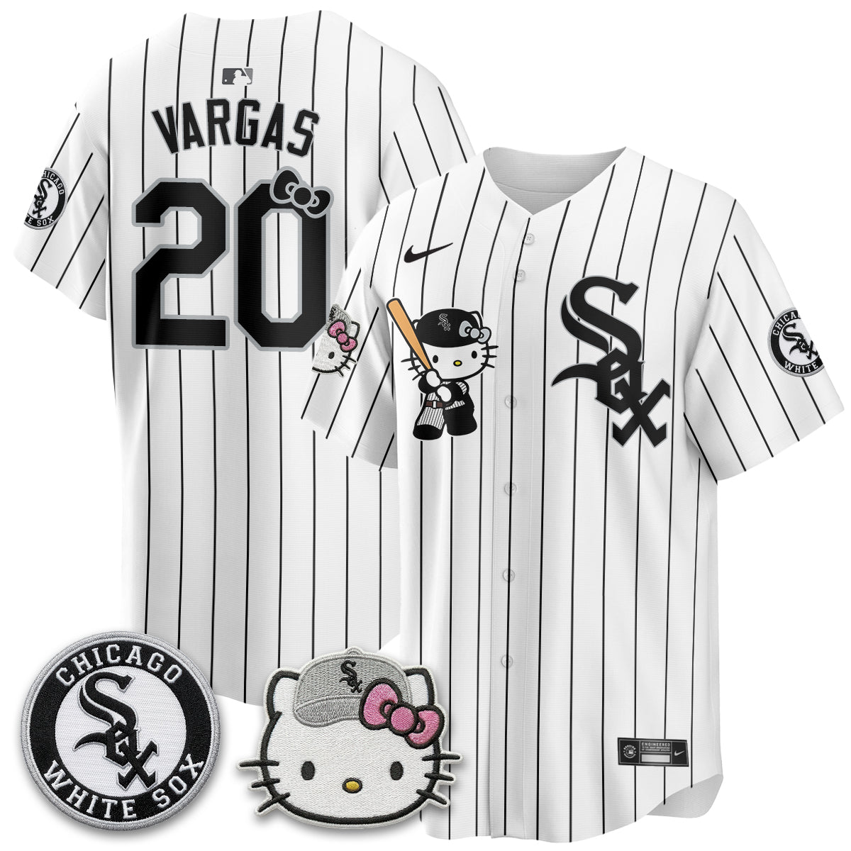 Chicago White Sox x Meow KT Vapor Jersey - Stitched-NQD