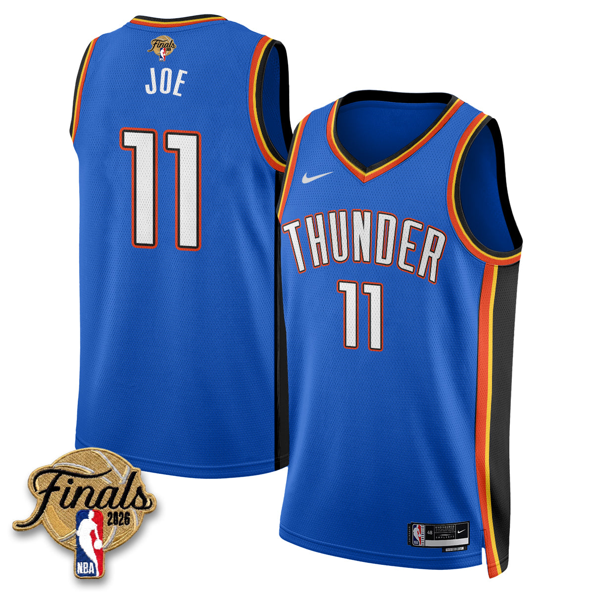 OKC 2026 NBA Western Conference Champions Vapor Jersey V2- Stitched-NQD