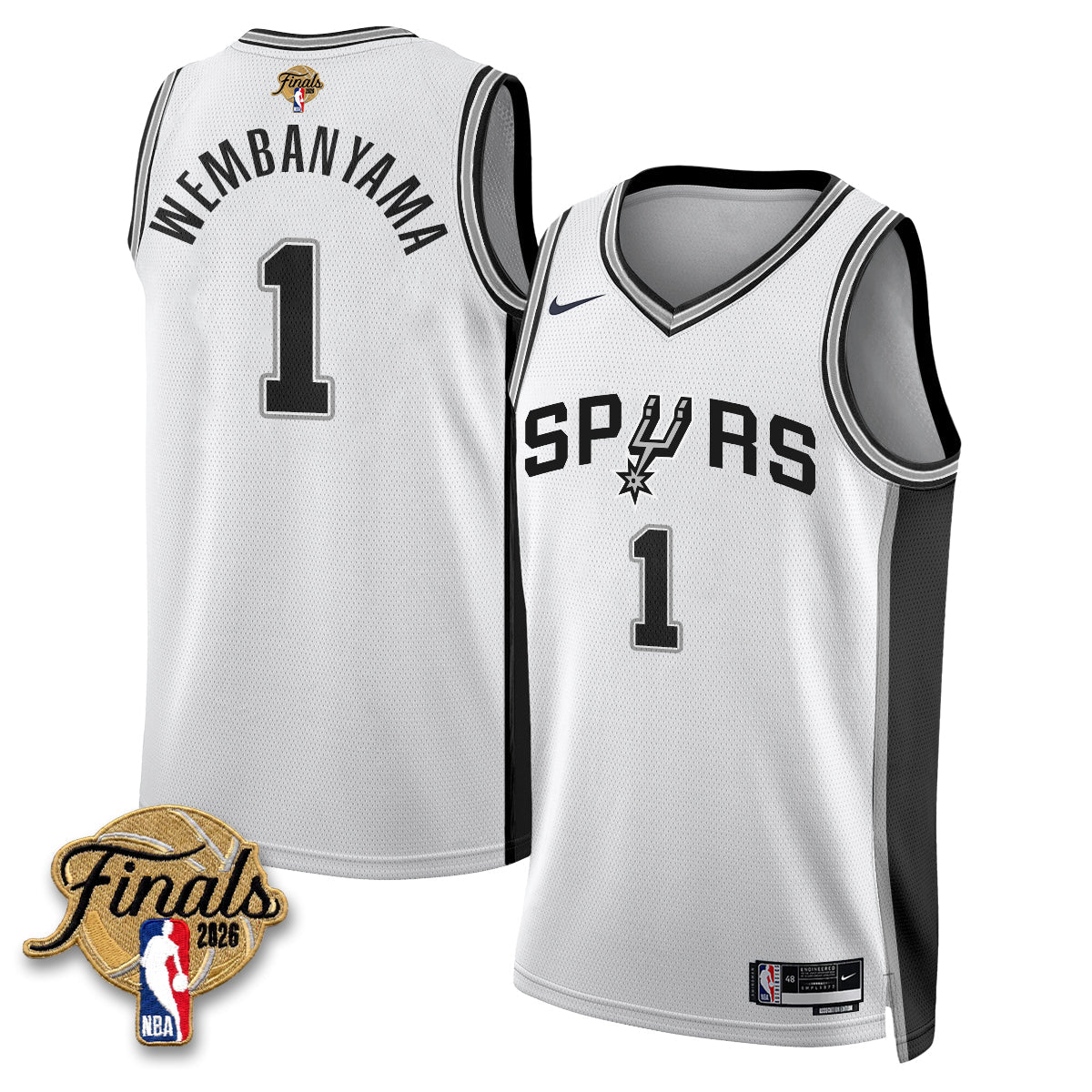 SAS 2026 NBA Western Conference Champions Vapor Jersey V2- Stitched-NQD