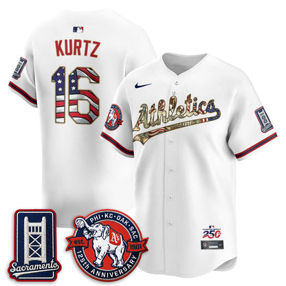 OAK  2026 Independence Day USA Vapor Jersey - Stitched-NQD