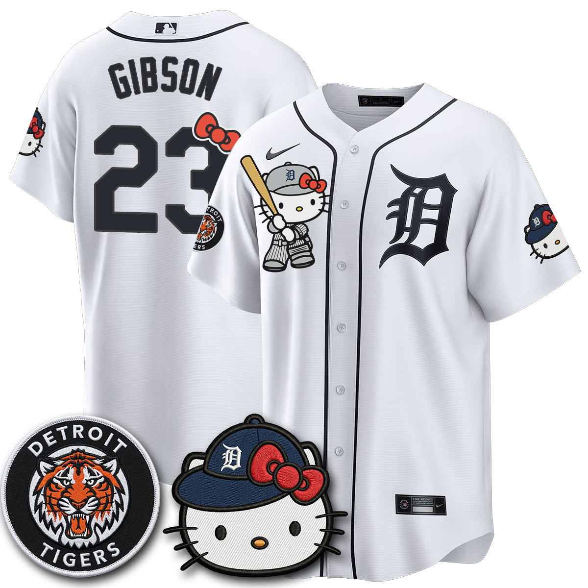 Detroit Tigers x Meow KT Edition Vapor Limited Jersey - Stitched-NQD