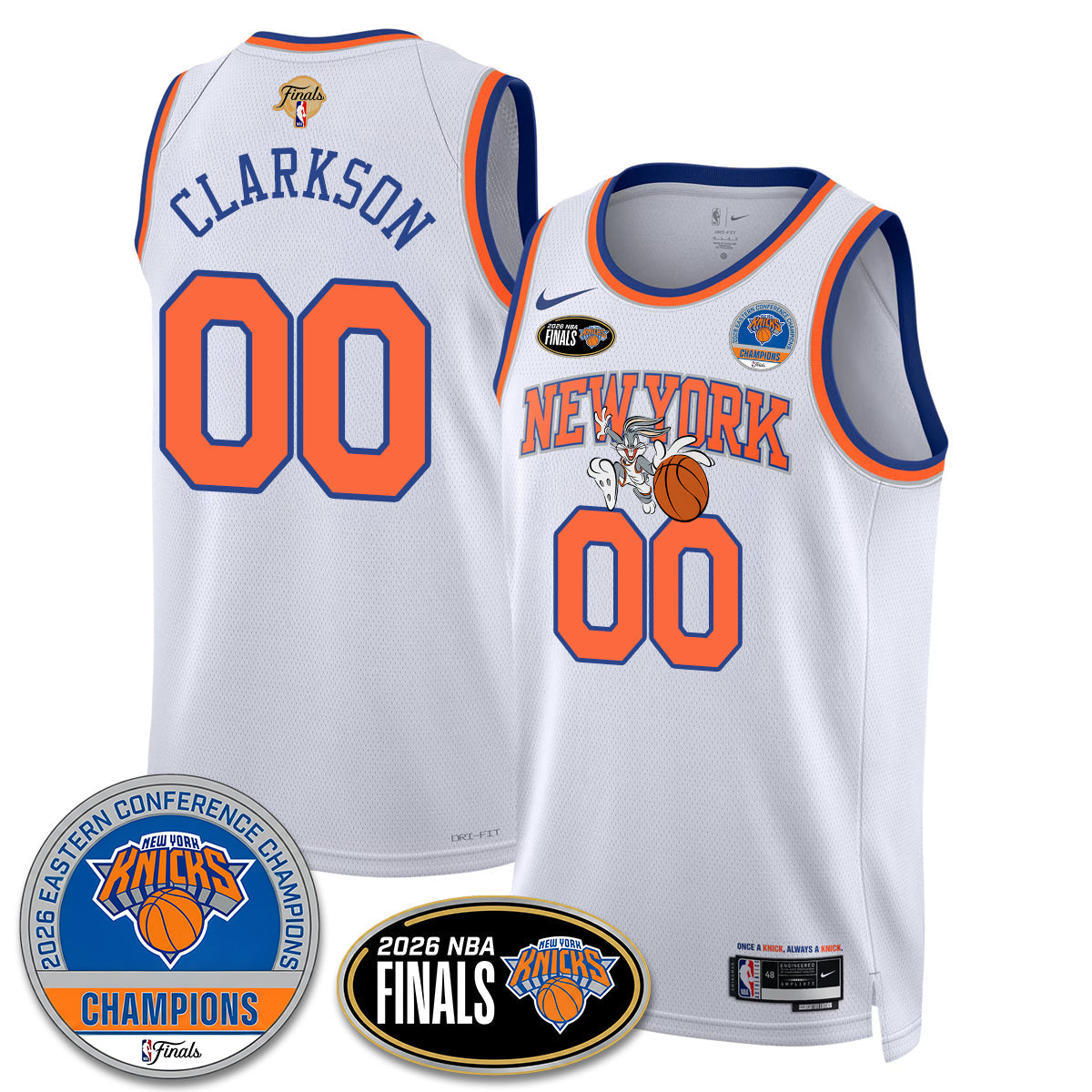 NYK 2026 NBA Eastern Conference Champions x Bunny Vapor Jersey - Stitched-NQD