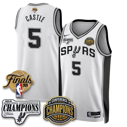 SAS 2026 NBA Western Conference Champions Vapor Jersey - Stitched-NQD