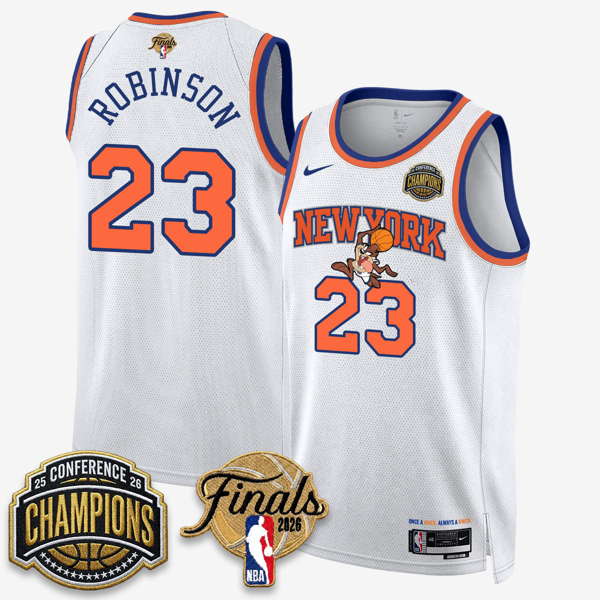 NYK 2026 NBA Eastern Conference Champions x Taz Vapor Jersey - Stitched-NQD