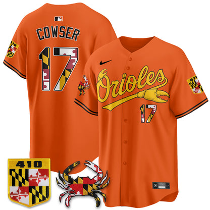 Baltimore Orioles Crab x Maryland Vapor Limited Jersey - Stitched-NQD