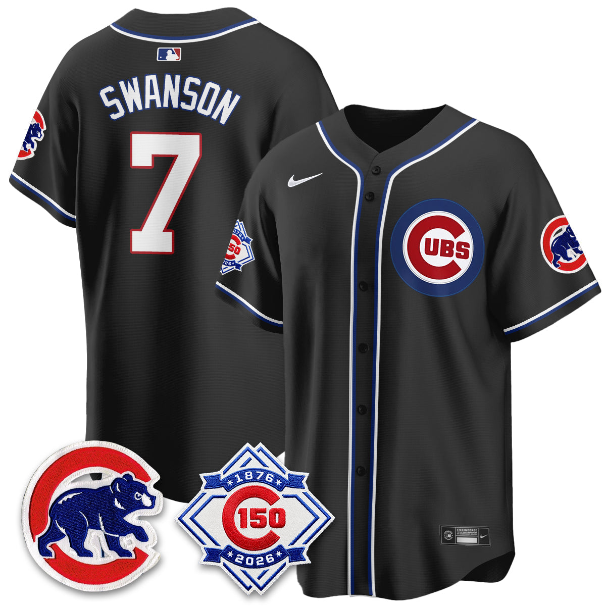 CHC 150th Anniversary Black Out Style Vapor Premier Limited Jersey - Stitched-NQD