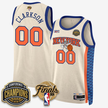 NYK 2026 NBA Eastern Conference Champions x Looney Tunes Vapor Jersey V2- Stitched-NQD