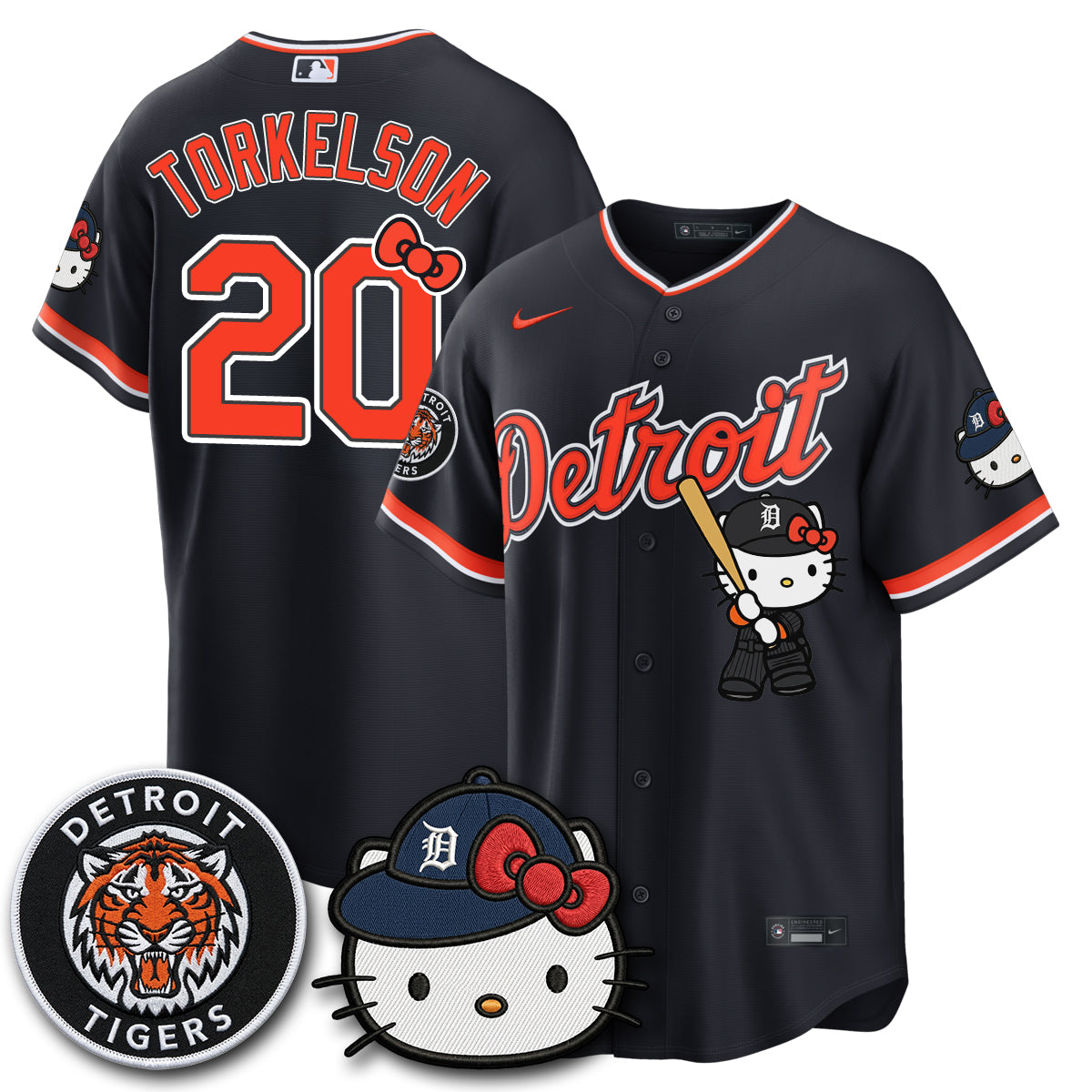 Detroit Tigers x Meow KT Edition Vapor Limited Jersey - Stitched-NQD