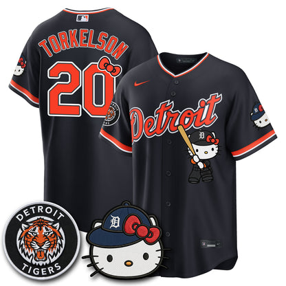 Detroit Tigers x Meow KT Edition Vapor Limited Jersey - Stitched-NQD