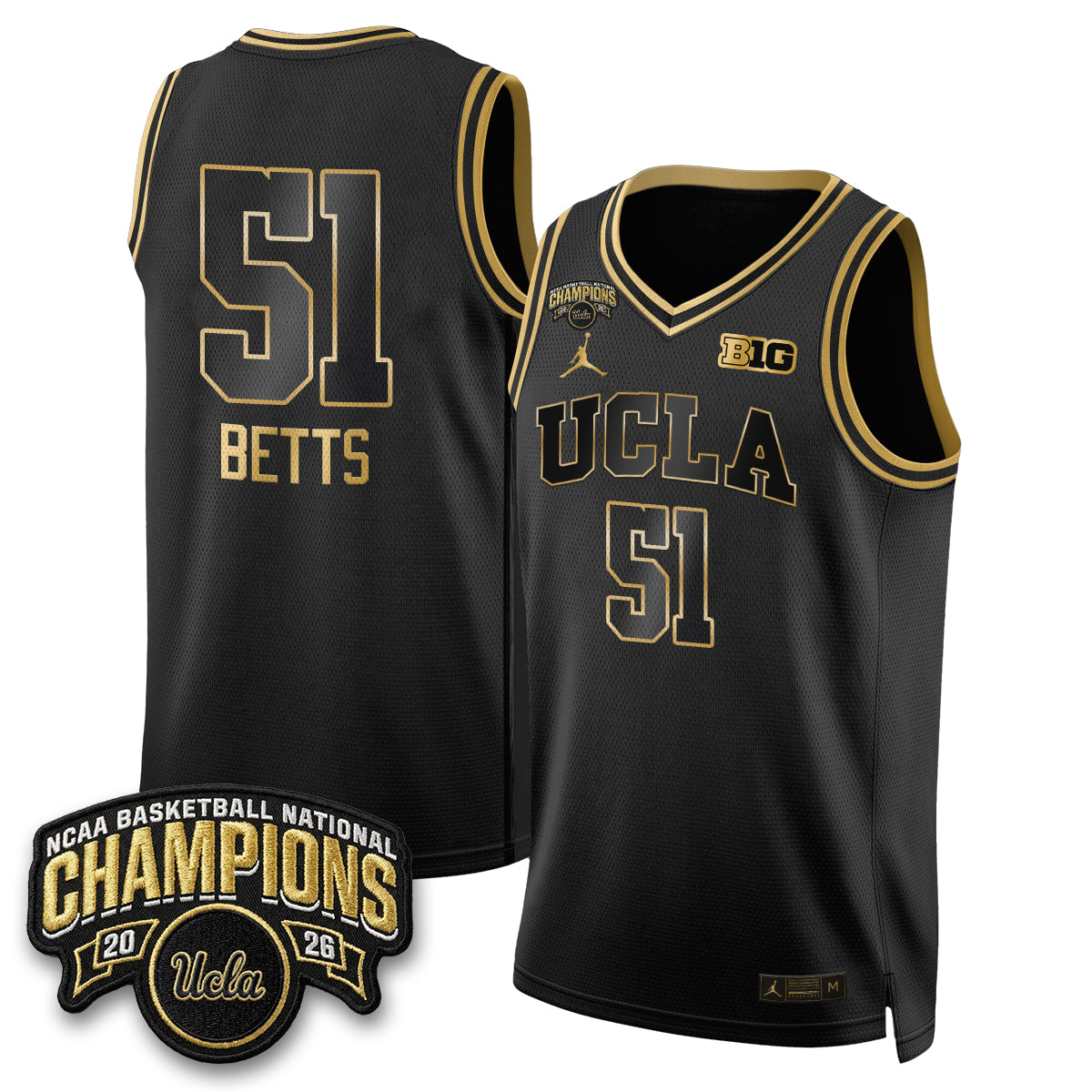 UCLA Women's Basketball Champion 2026 Limited Jersey -  Stitched-NQD
