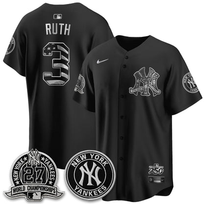NYY Fourth of July USA Vapor Limited Jersey - Stitched-NQD