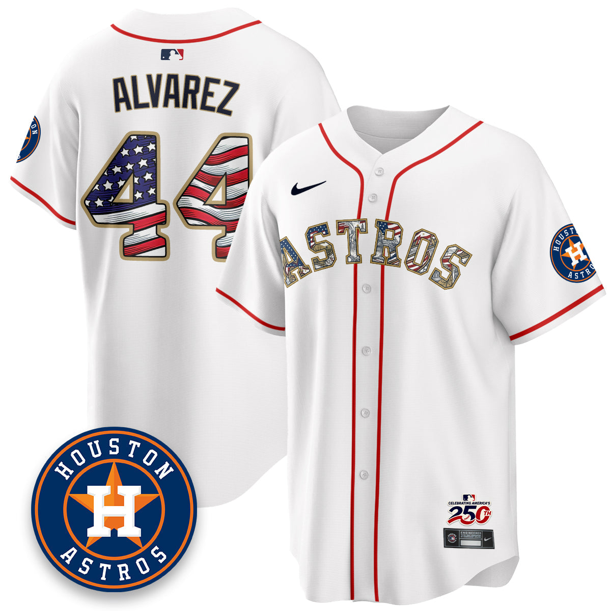 HOU 2026 Independence Day USA Vapor Limited Jersey - Stitched-NQD