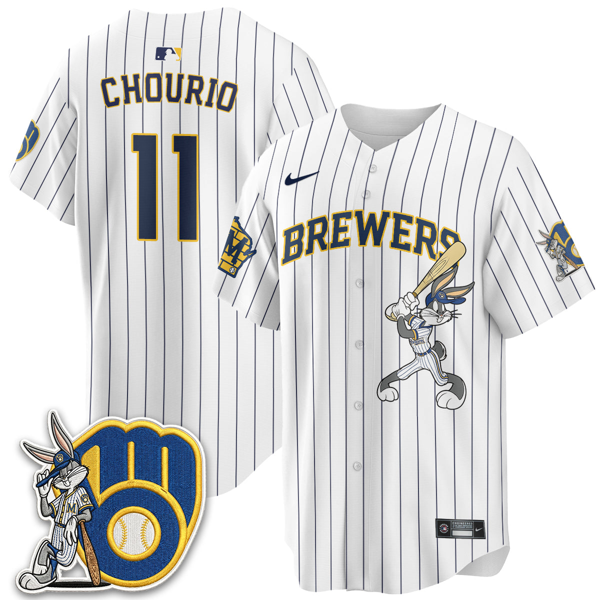 Milwaukee Brewers Bunny Edition Vapor Jersey - Stitched N1