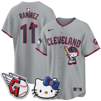Cleveland Guardians x Meow KT Vapor Jersey - Stitched-NQD