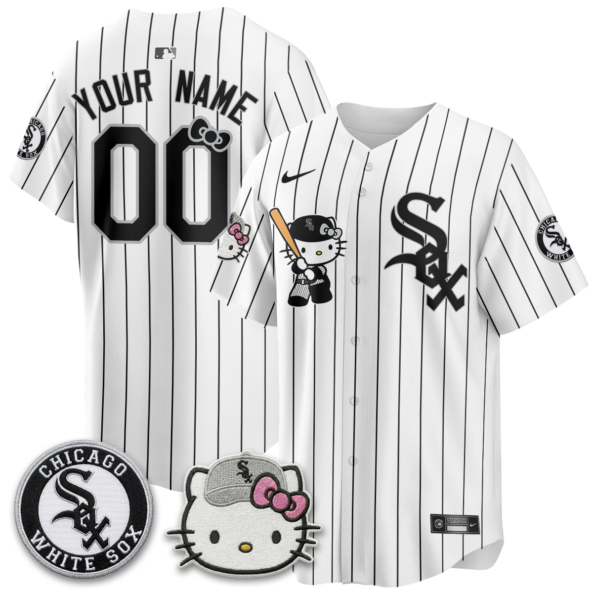 Chicago White Sox x Meow KT Vapor Custom Jersey - Stitched-NQD