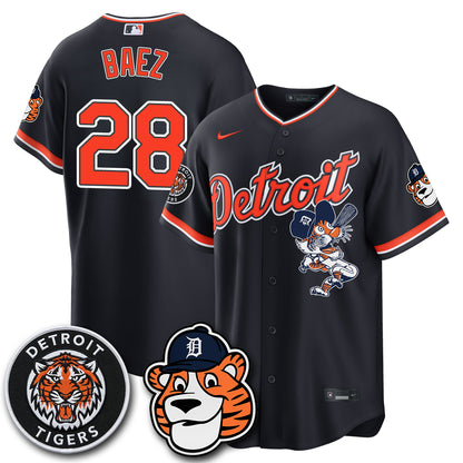 Detroit Tigers Paws Edition Vapor Limited Jersey - Stitched