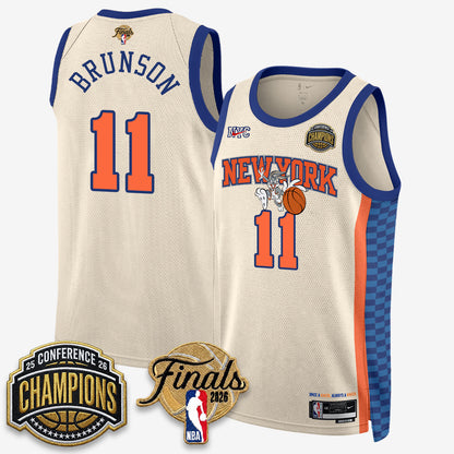 NYK 2026 NBA Eastern Conference Champions x Looney Tunes Vapor Jersey V2- Stitched-NQD