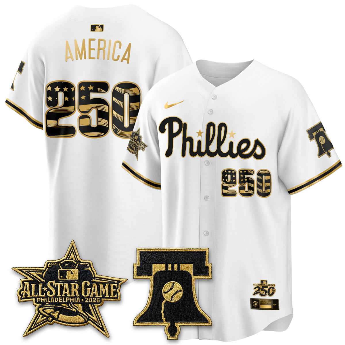 PHI Fourth of July USA Vapor Limited Jersey - Stitched-NQD