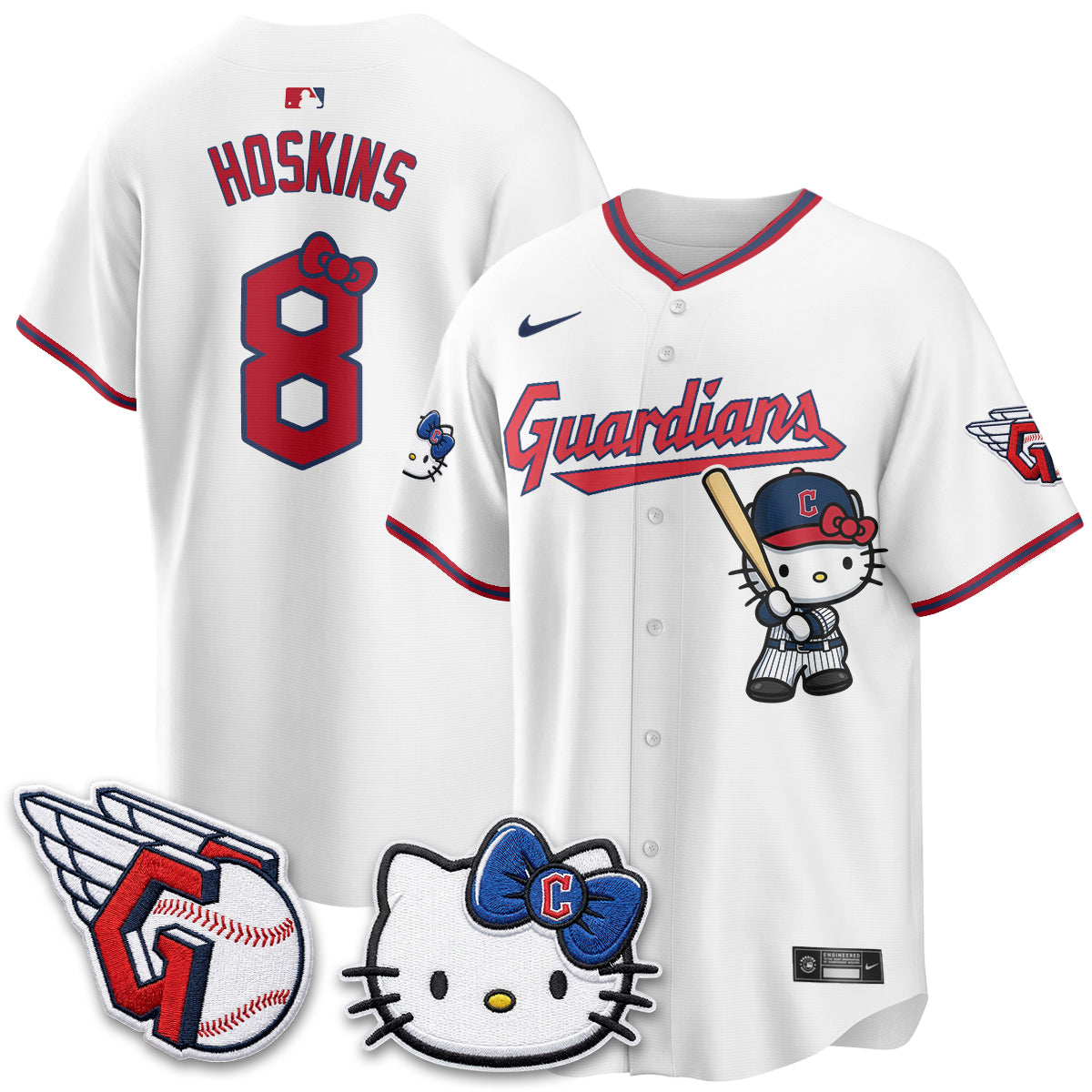 Cleveland Guardians x Meow KT Vapor Jersey - Stitched-NQD