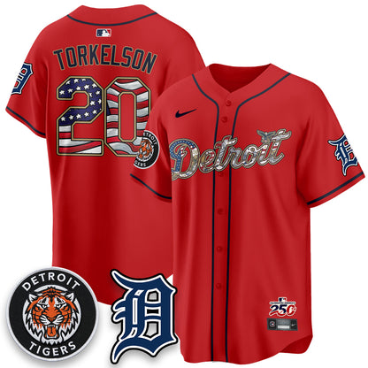 DET 2026 Independence Day USA Vapor Limited Jersey - Stitched-NQD