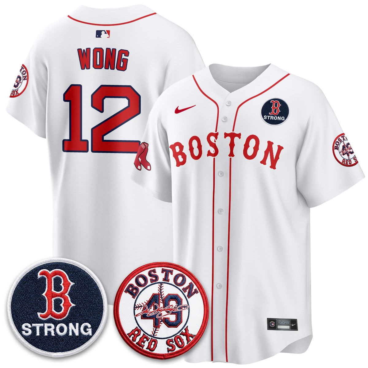 BOS Tim Wakefield Memorial Patch Vaper Premier Limited Jersey - All Stitched V2