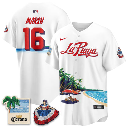 PHI Beach Connect "La Playa" Edition Vapor Jersey- Patch Stitched