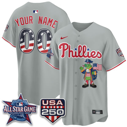 Philadelphia Phillies 2026 All Star Phanatic Edition Vapor Custom Jersey - Stitched