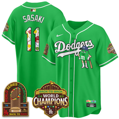 Los Angeles Dodgers x m&m Vapor Jersey - Stitched