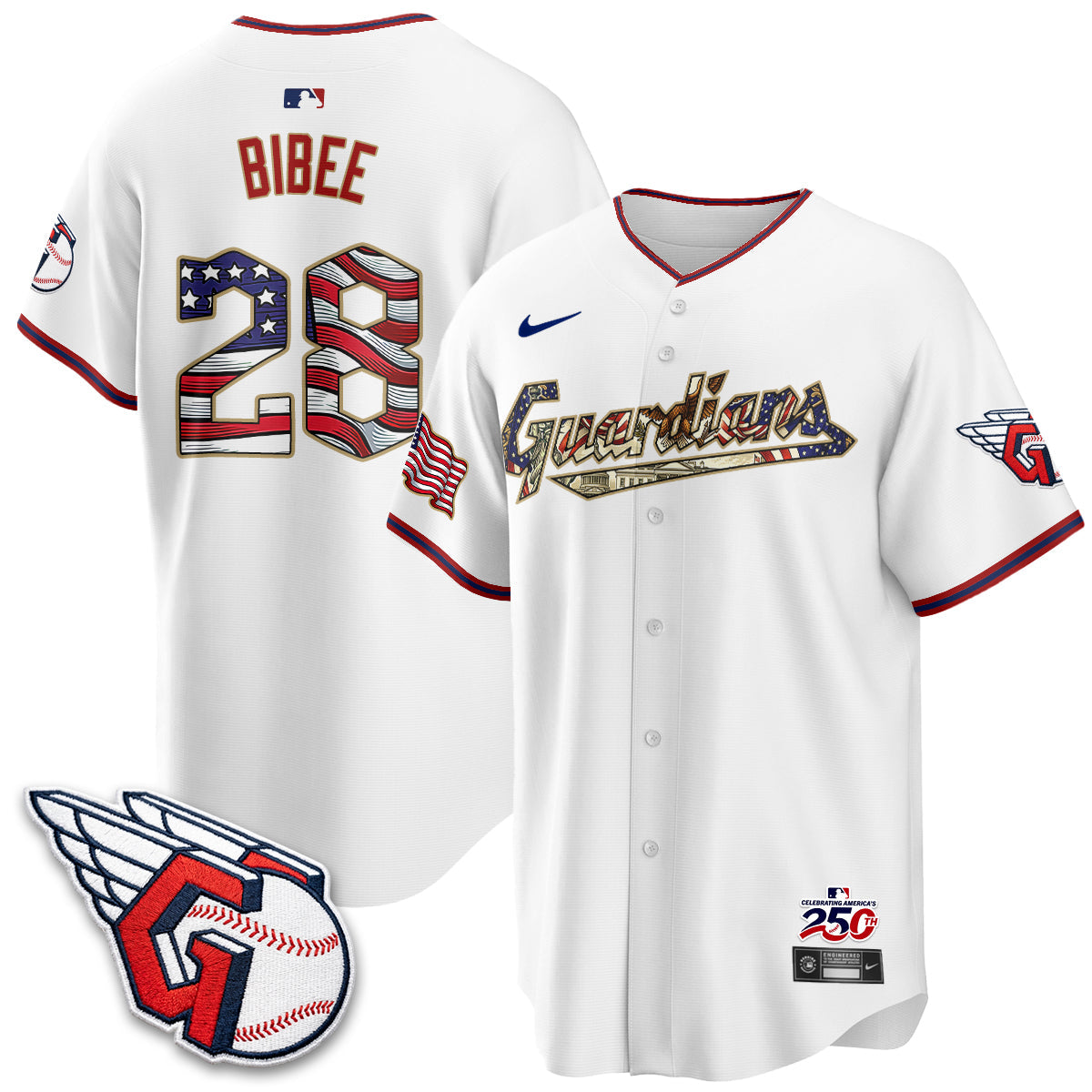 CLE 2026 Independence Day USA Vapor Jersey - Stitched-NQD