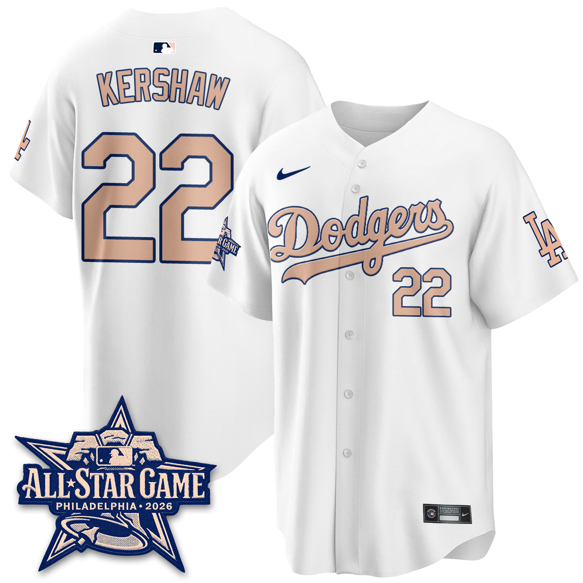 Los Angeles Dodgers All Star Game 2026 Vapor Jersey - Stitched
