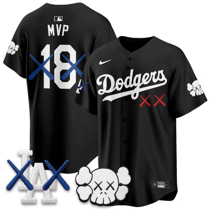 Los Angeles Dodgers x KAWS Edition Vapor Jersey - Stitched