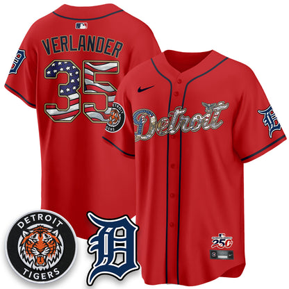 DET 2026 Independence Day USA Vapor Limited Jersey - Stitched-NQD