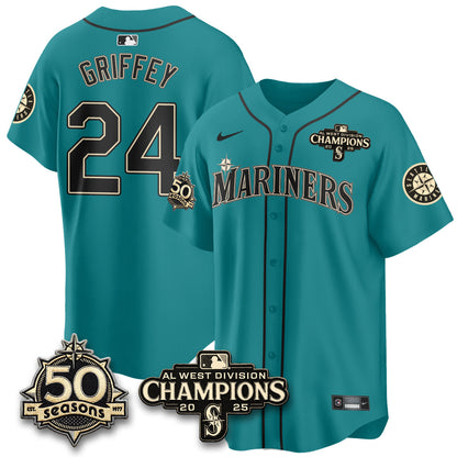 SEA Vapor Premier Limited Jersey - 50th Anniversary & AL West Division Champions - Steelheads Community Funds - All Stitched