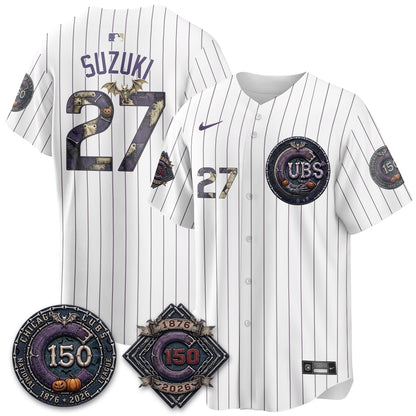 Chicago Cubs Nightmare Edition Vapor Limited Jersey - Printed
