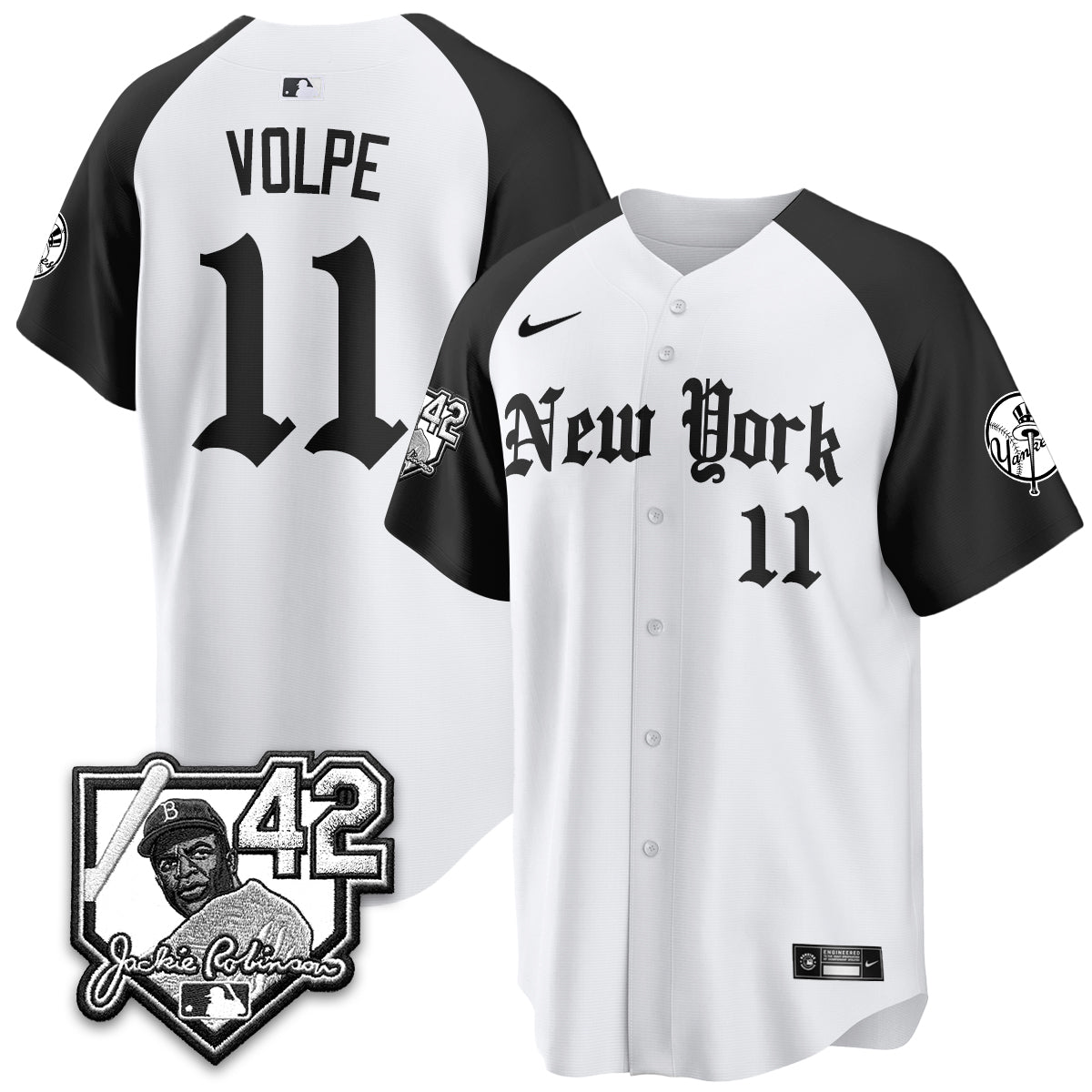 NYY 2026 Jackie Robinson Day Gothic Vapor Limited Jersey - Stitched-NQD