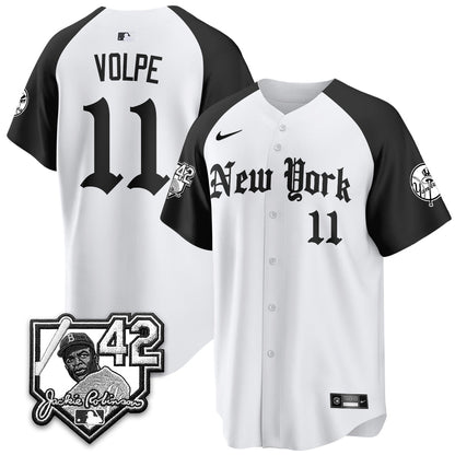 NYY 2026 Jackie Robinson Day Gothic Vapor Limited Jersey - Stitched-NQD