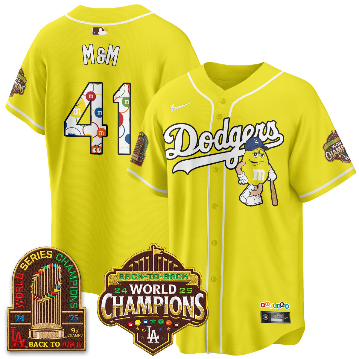 Los Angeles Dodgers x m&m Vapor Jersey - Stitched