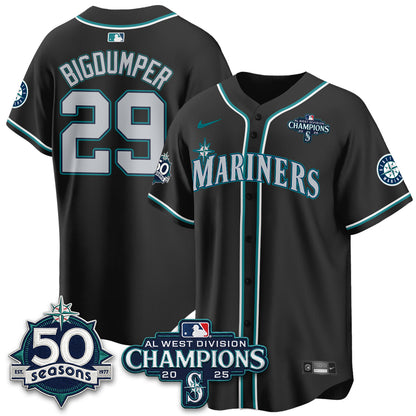SEA 50th Anniversary Black Out Style Vapor Premier Limited Jersey - All Stitched