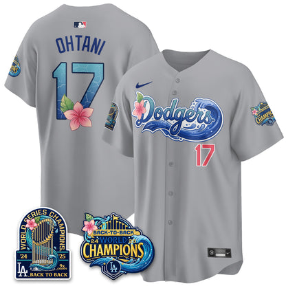 LAD Blue Aloha Paradise Jersey Vapor Limited Jersey - All Stitched