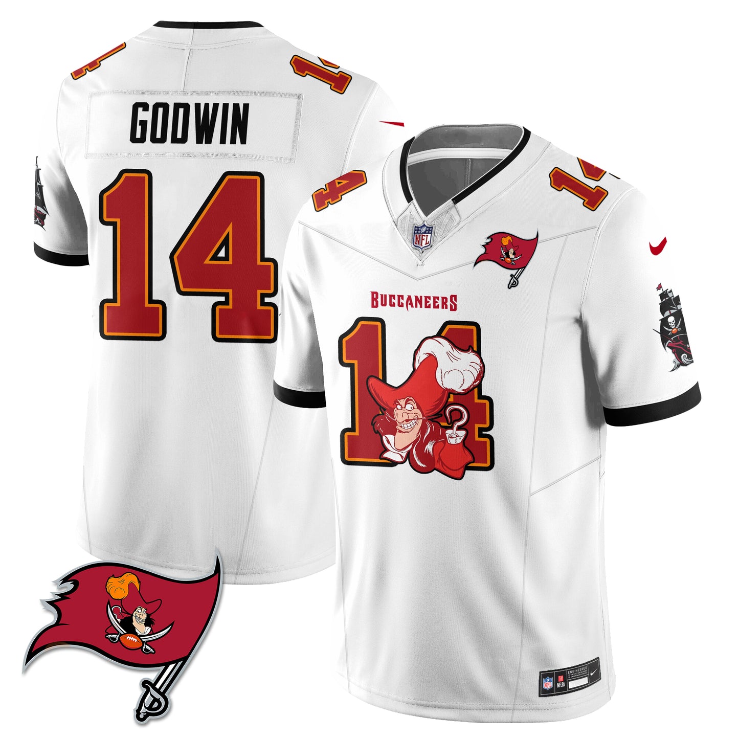 TB x Red Coat Captain Edition Vapor Jersey - Stitched