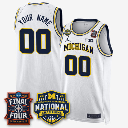 MICH 2026 NCAA Basketball Champions Limited Custom Jersey - Stitched-NQD