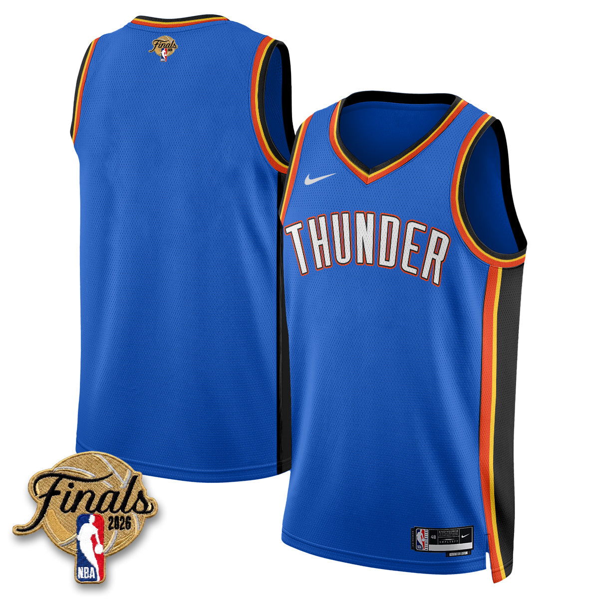 OKC 2026 NBA Western Conference Champions Vapor Jersey V2- Stitched-NQD