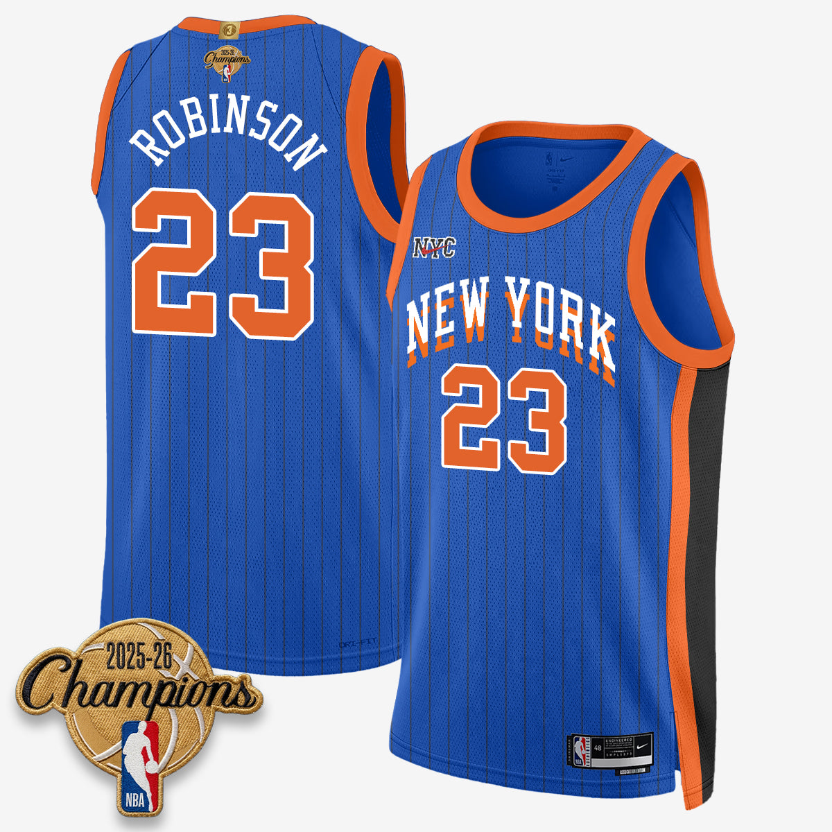 NYK 2026 Basketball Champions Vapor Jersey V2- Stitched